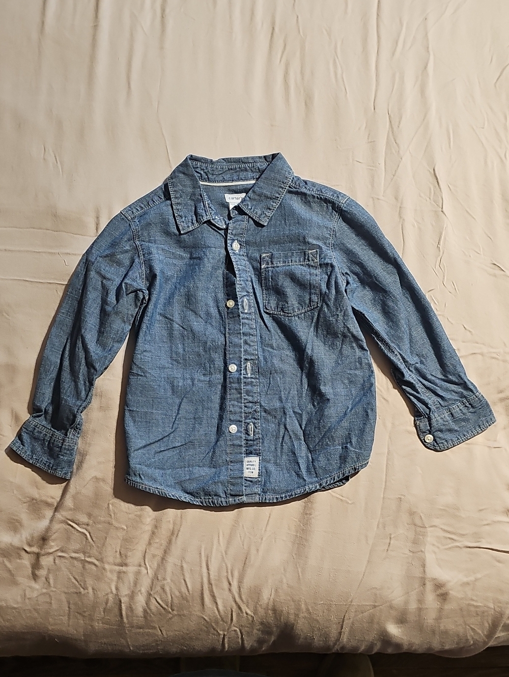 Carter's Denim Button-Down Shirt - Blue